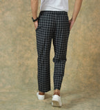 Black-White-Checks-Cotton-Handloom-Men-Pant