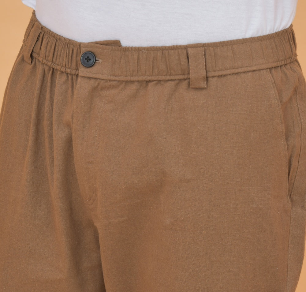 Brown-Cotton-Regular-Trouser