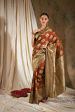 Women's Fanta Colour Designer Weaving Work Saree