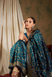 Women's Sky Blue Colour Designer Weaving Work Saree