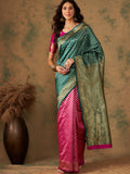 Women's Multi Colour Designer Weaving Saree-KNSKA8078C