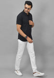 Mens Black Solid Cotton Shirt