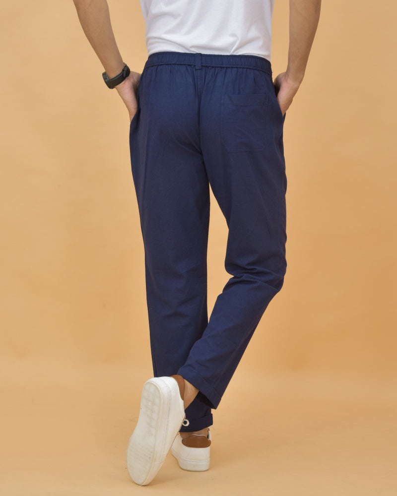 Navy-Blue-Cotton-Regular-Trouser