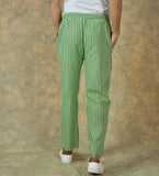 Olive-Green-Green-Stripe-Cotton-Handloom-Men-Pant