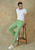 Olive-Green-Green-Stripe-Cotton-Handloom-Men-Pant