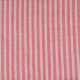 Peach White Stripe Cotton Handloom Fabric