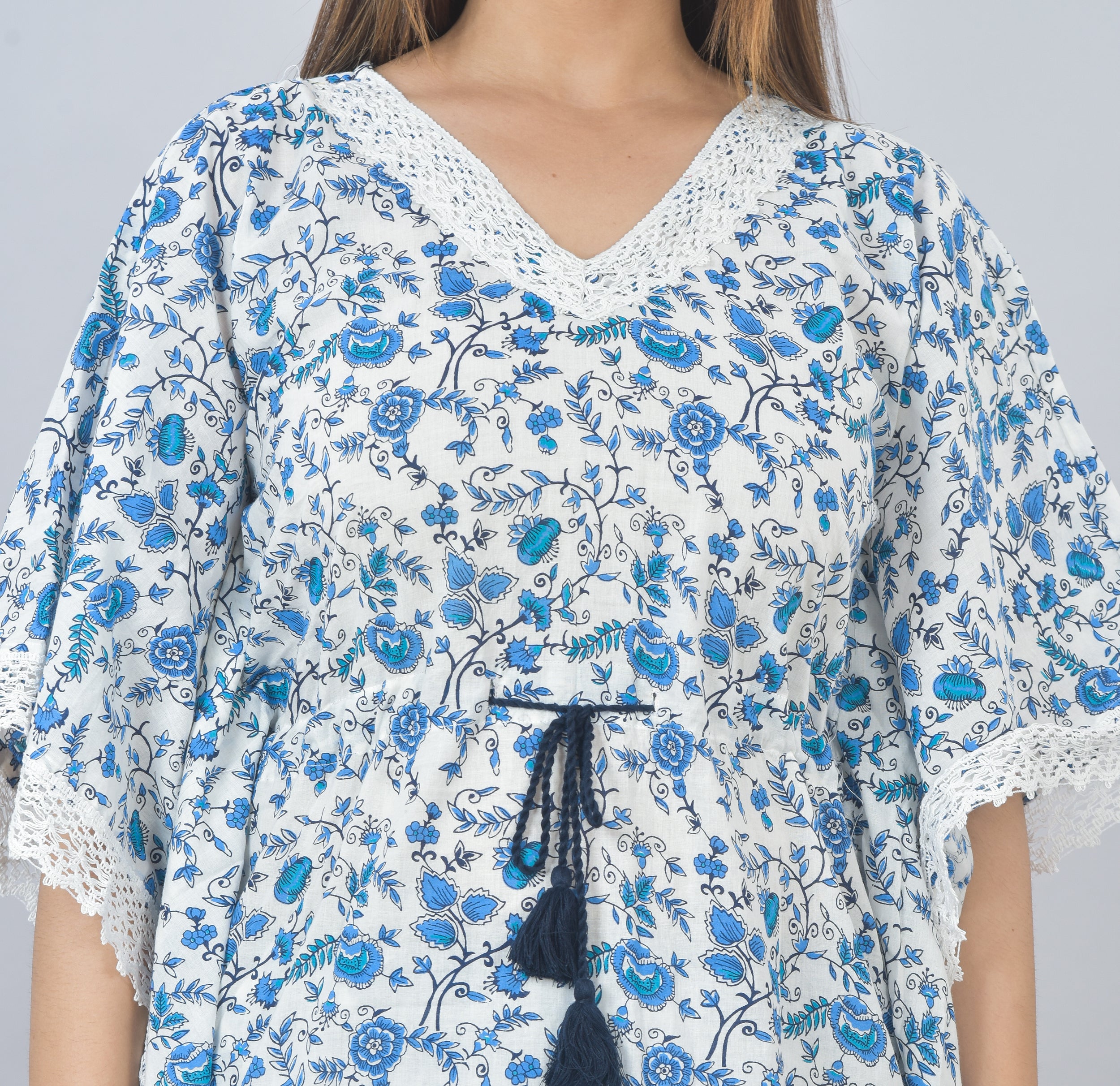 PLUS SIZE FLORAL KAFTAN CORD SET