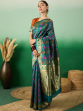 Women's Multi Colour Designer Weaving Saree-TTNC18031D