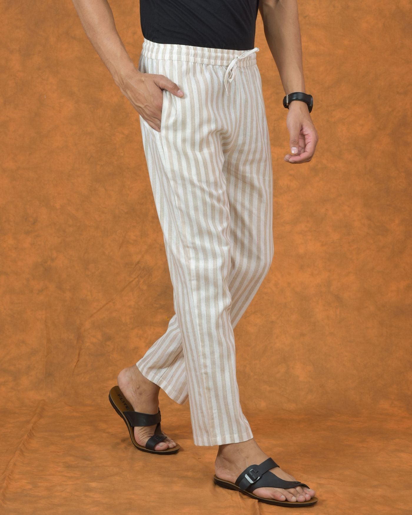 White-Beige-Stripe-Cotton-Handloom-Men-Pant