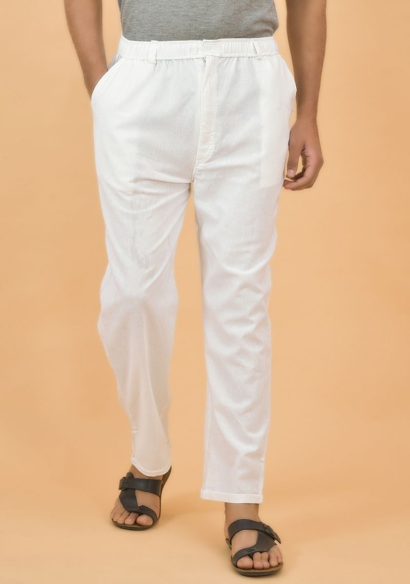 White-Cotton-Regular-Trouser